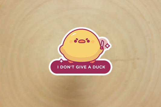 Give A Duck Sticker