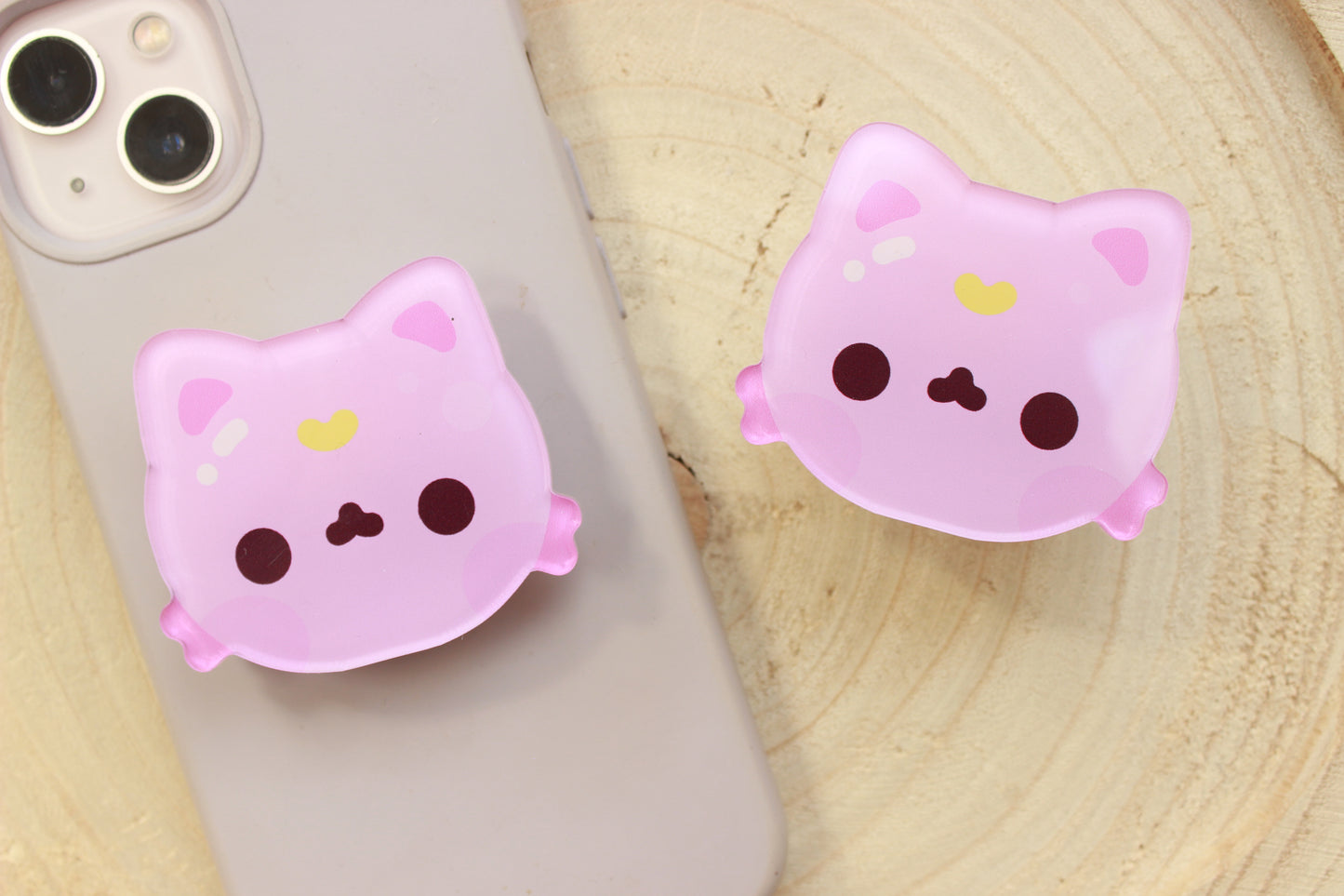 Lilac Cat Phone Charm