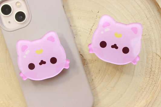 Lilac Cat Phone Charm