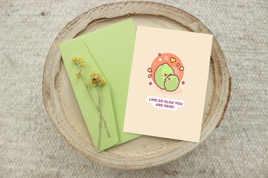 Lime Glad Card