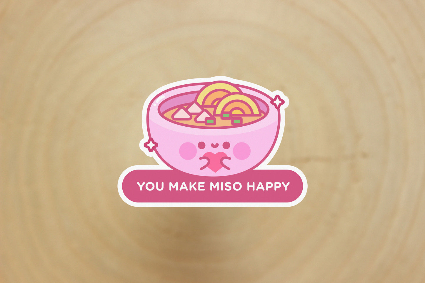 Miso Happy Sticker