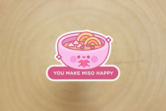 Miso Happy Sticker