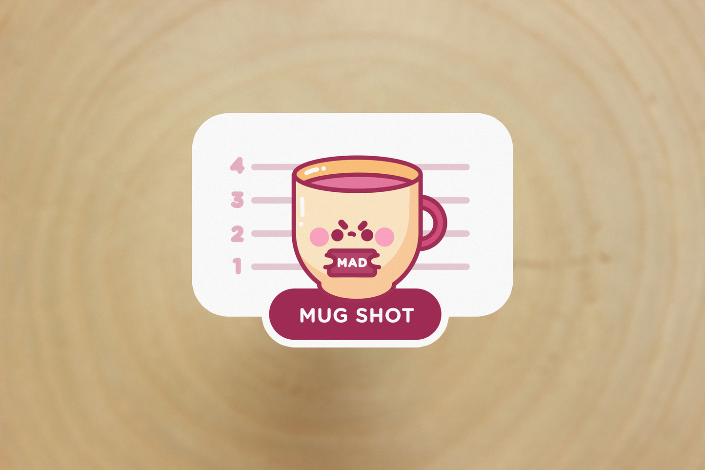 Mug Shot Sticker