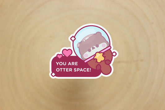 Otter Space Sticker