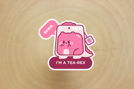 Tea Rex Sticker