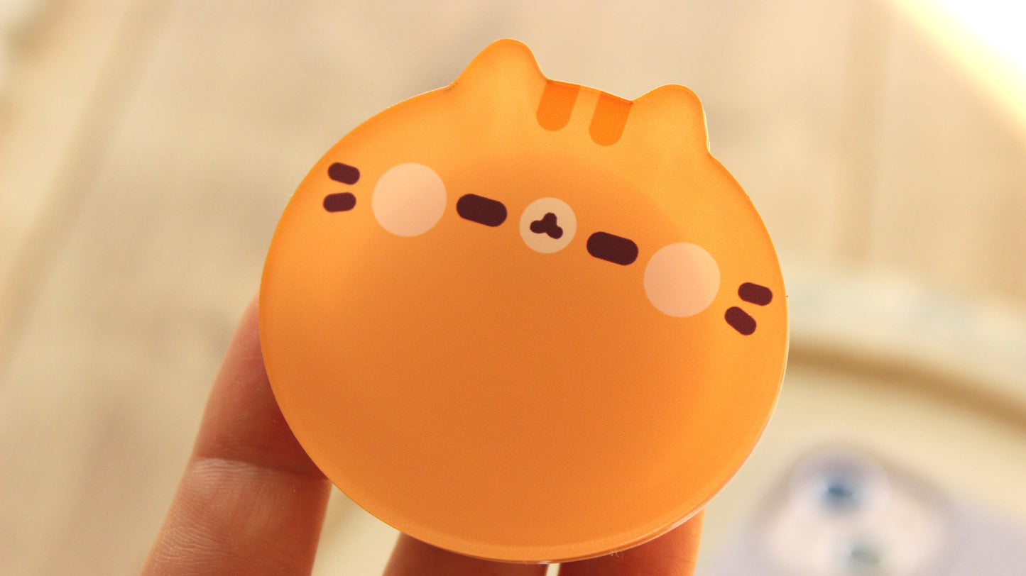 Chubby Red Cat Phone Charm