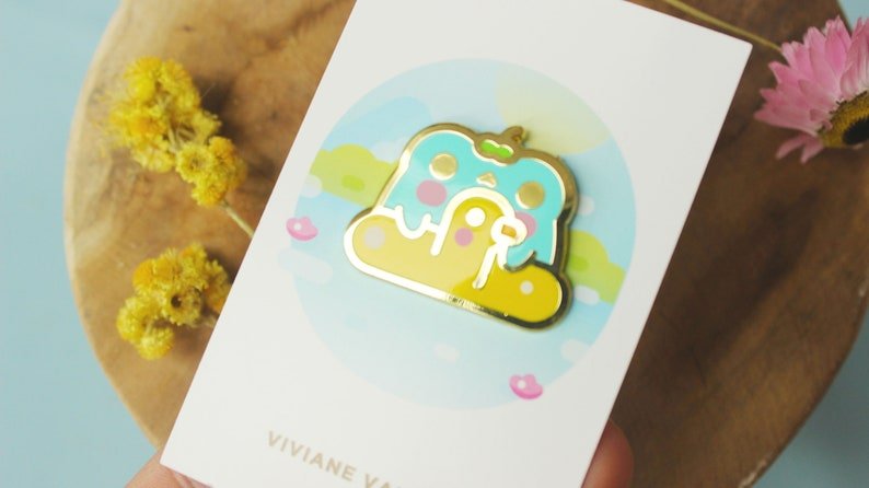 Frog Floaty Duck Pin