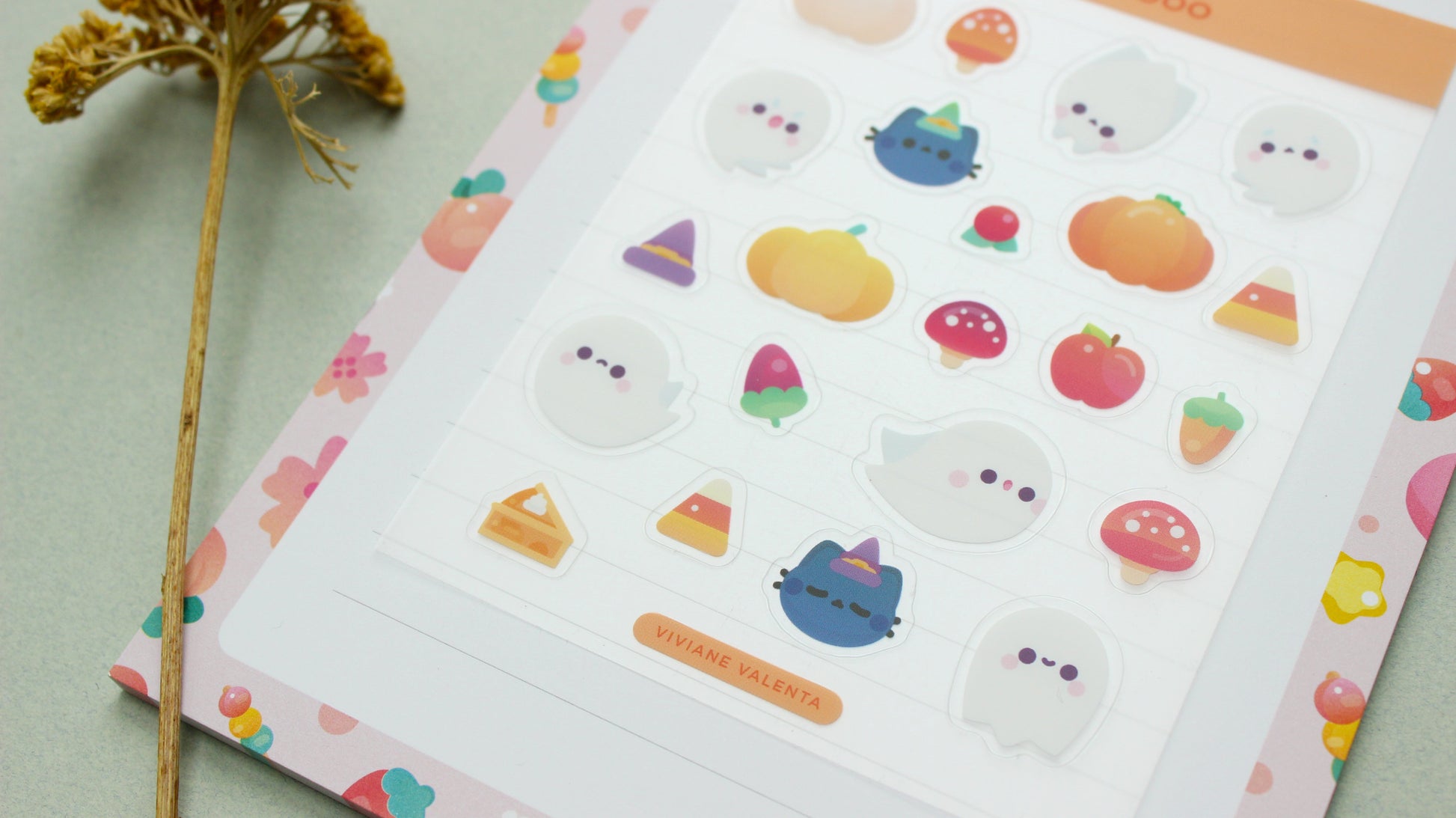 Ghost Spirit Sticker Sheet | Japanese cute stickers | Journal Stickers, Planner Stickers - vivianevalenta