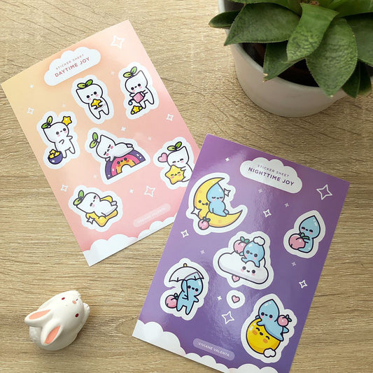 Glossy Joy Sticker Sheets - vivianevalenta