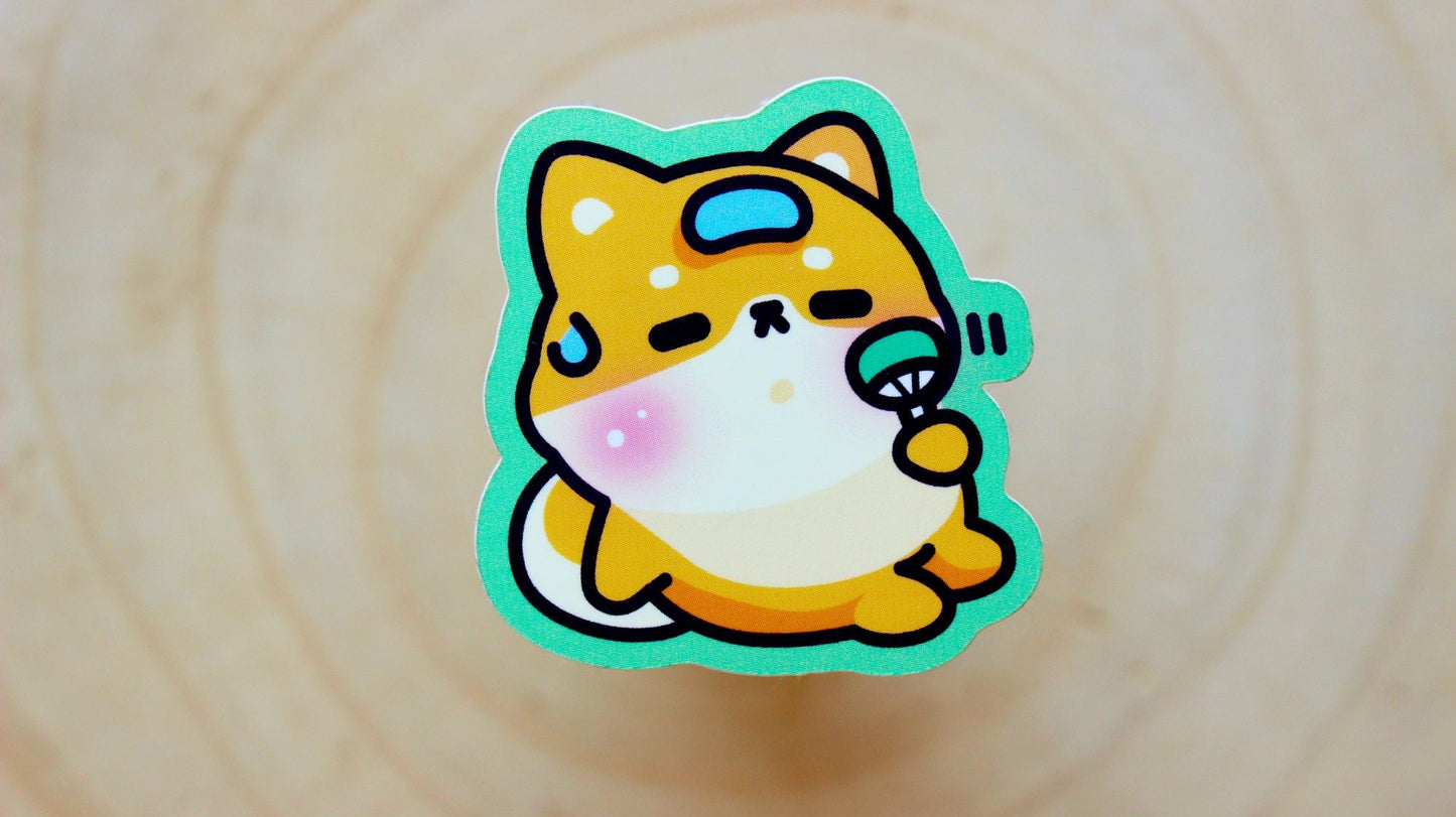 Hot Shiba Inu Sticker | Dog Sticker | High Quality, Matte | Waterproof Sticker - vivianevalenta