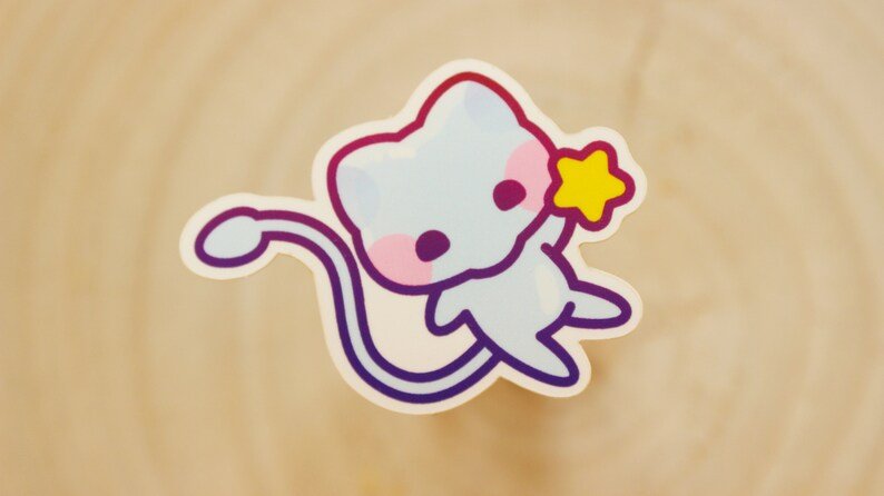 Shiny Mew Sticker
