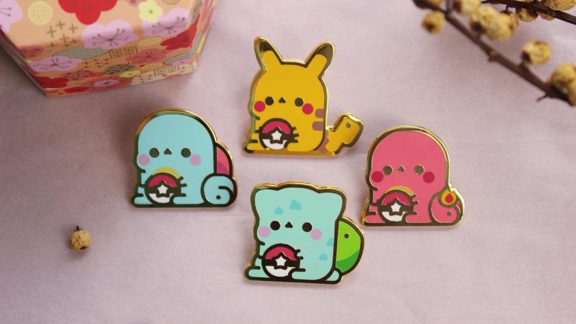 Kawaii Poke Enamel Hard Pins - vivianevalenta