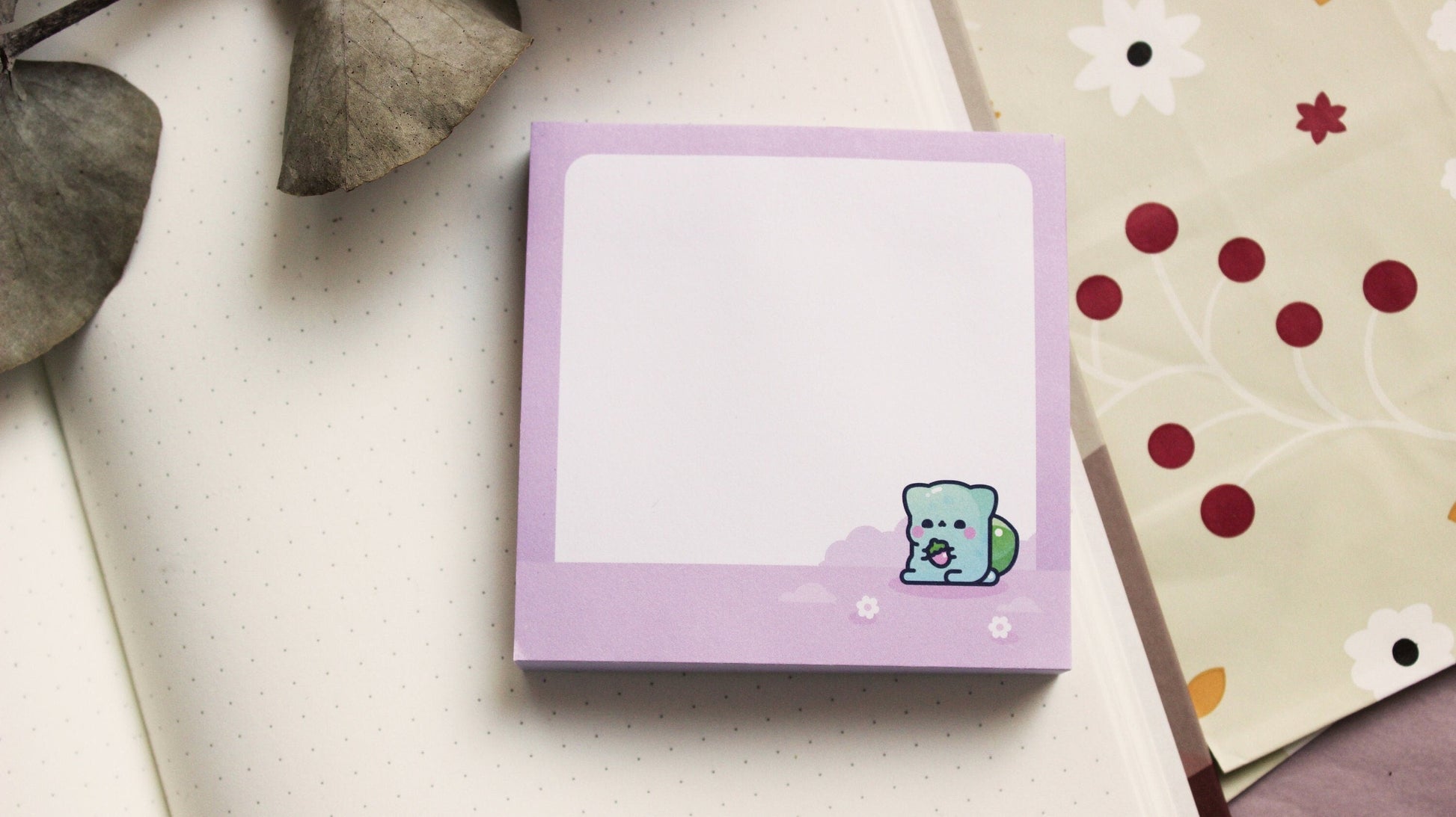 Poke Spirit Sticky Memo Pads | Cute Desk Memopads | Kawaii Memopads - vivianevalenta